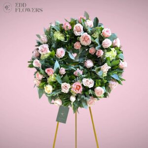 Corona de Condolencias - Rosa